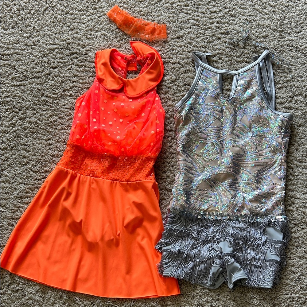 Girls dance costumes, size L (10-12), also great for dress up or Halloween